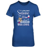 A Woman Can't Survive On Wine Alone Bulldog Dog T-Shirt & Tank Top | Teecentury.com