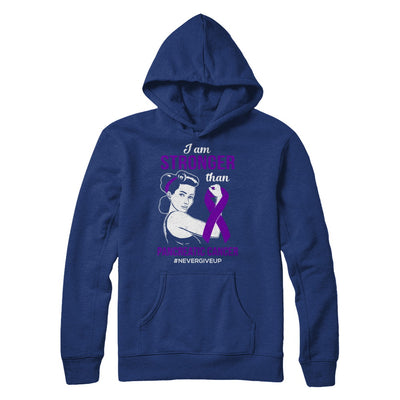 I Am Stronger Than Pancreatic Cancer Awareness Support T-Shirt & Hoodie | Teecentury.com