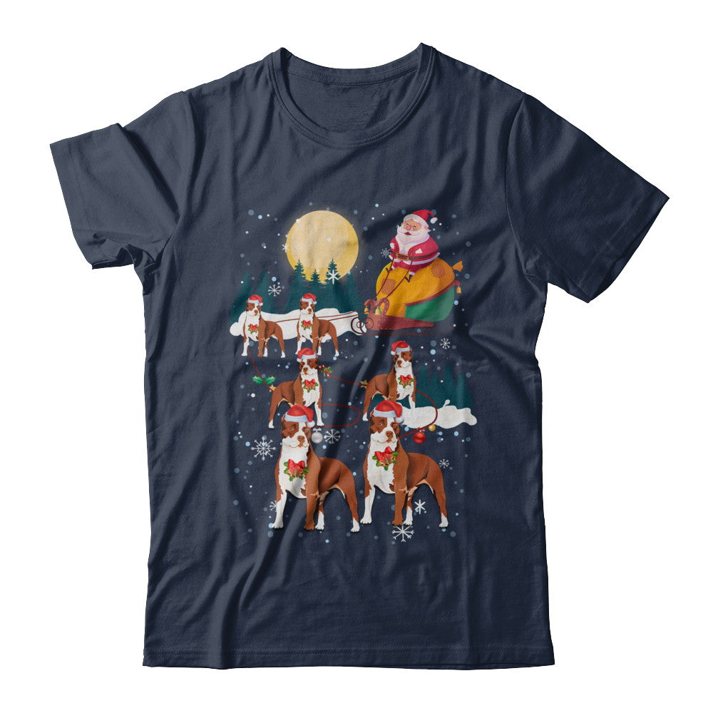 Dog Reindeer Pit bull Christmas Gift T-Shirt & Sweatshirt | Teecentury.com