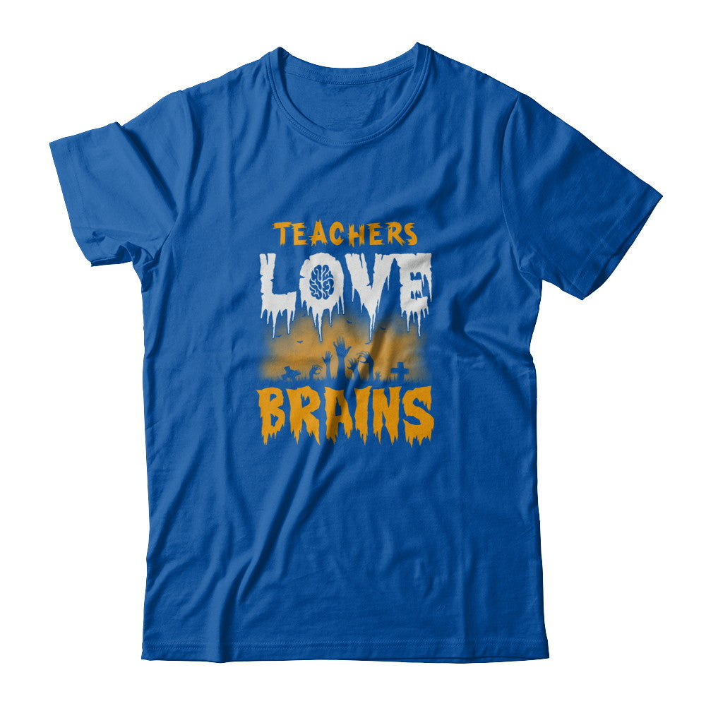 Teachers Love Brains Halloween T-Shirt & Tank Top | Teecentury.com