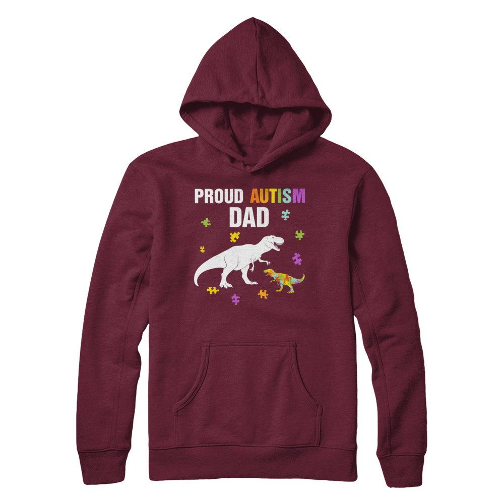 Proud Autism Dad T-Rex Dinosaur Autism Awareness T-Shirt & Hoodie | Teecentury.com