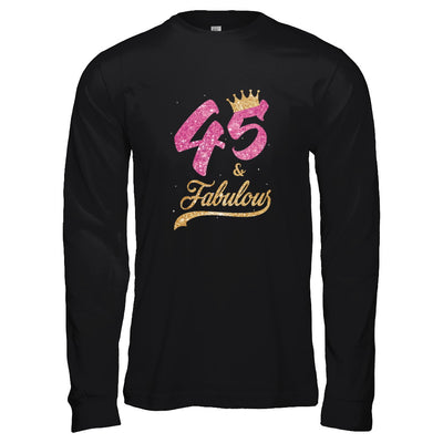 45 And Fabulous 1977 45th Birthday Gift T-Shirt & Tank Top | Teecentury.com