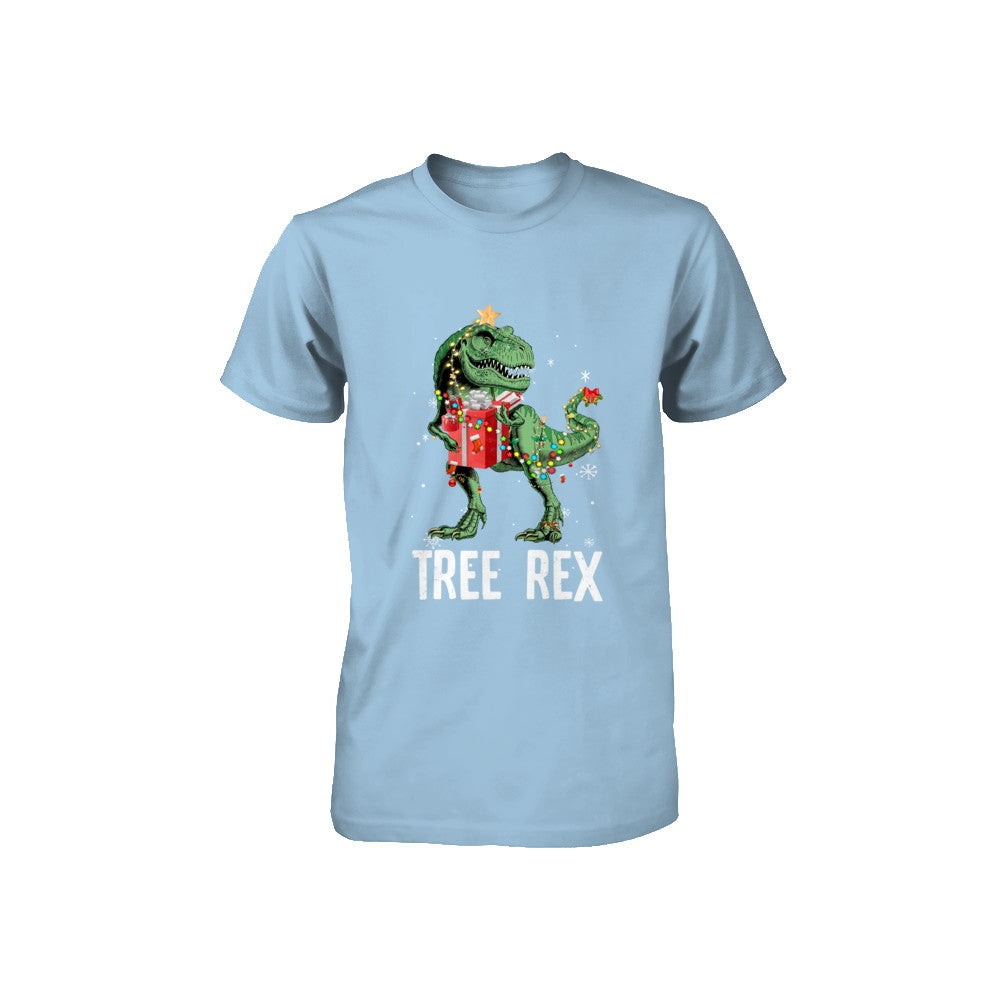 Christmas Tree For Kids Boys T Rex Dinosaur Xmas Gifts Youth Youth Shirt | Teecentury.com