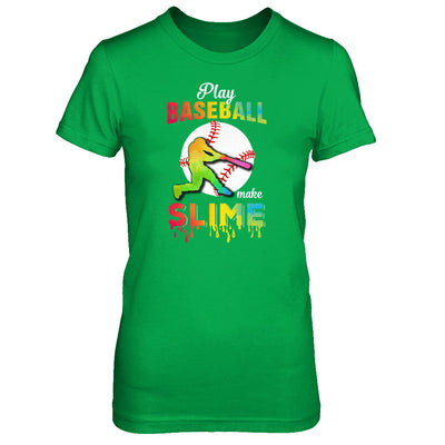 Play Baseball Make Slime Watercolor For Girl Women T-Shirt & Tank Top | Teecentury.com