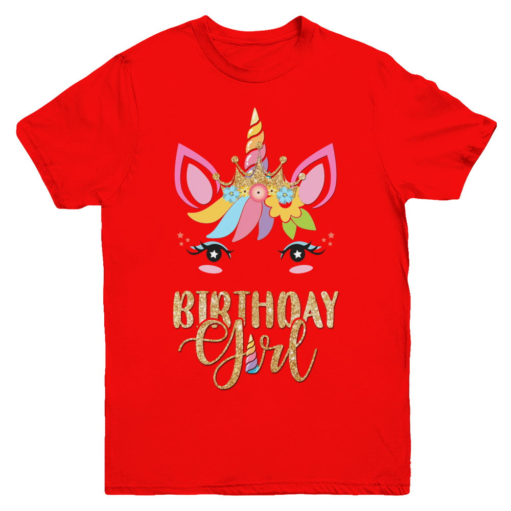 Cute Unicorn Girl Daughter Birthday Gift Youth Youth Shirt | Teecentury.com