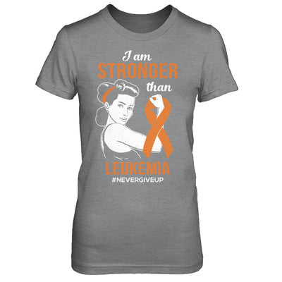 I Am Stronger Than Leukemia Awareness Support T-Shirt & Hoodie | Teecentury.com
