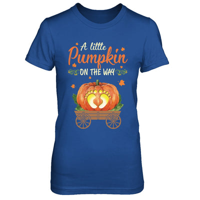 Funny Little Pumpkin On The Way Pregnant Halloween T-Shirt & Hoodie | Teecentury.com