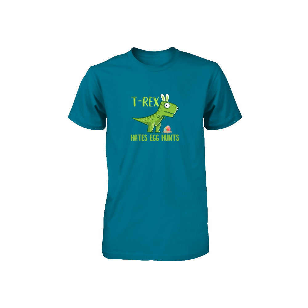 Funny Easter Bunny Dinosaur T-Rex Hates Egg Hunts Youth Youth Shirt | Teecentury.com