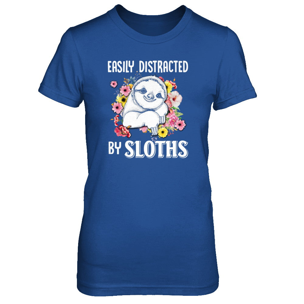 Easily Distracted By Sloths T-Shirt & Tank Top | Teecentury.com