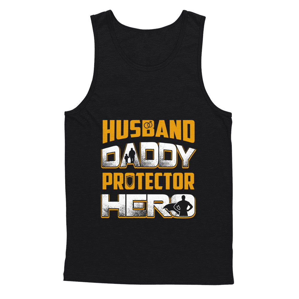 Husband Daddy Protector Hero T-Shirt & Hoodie | Teecentury.com