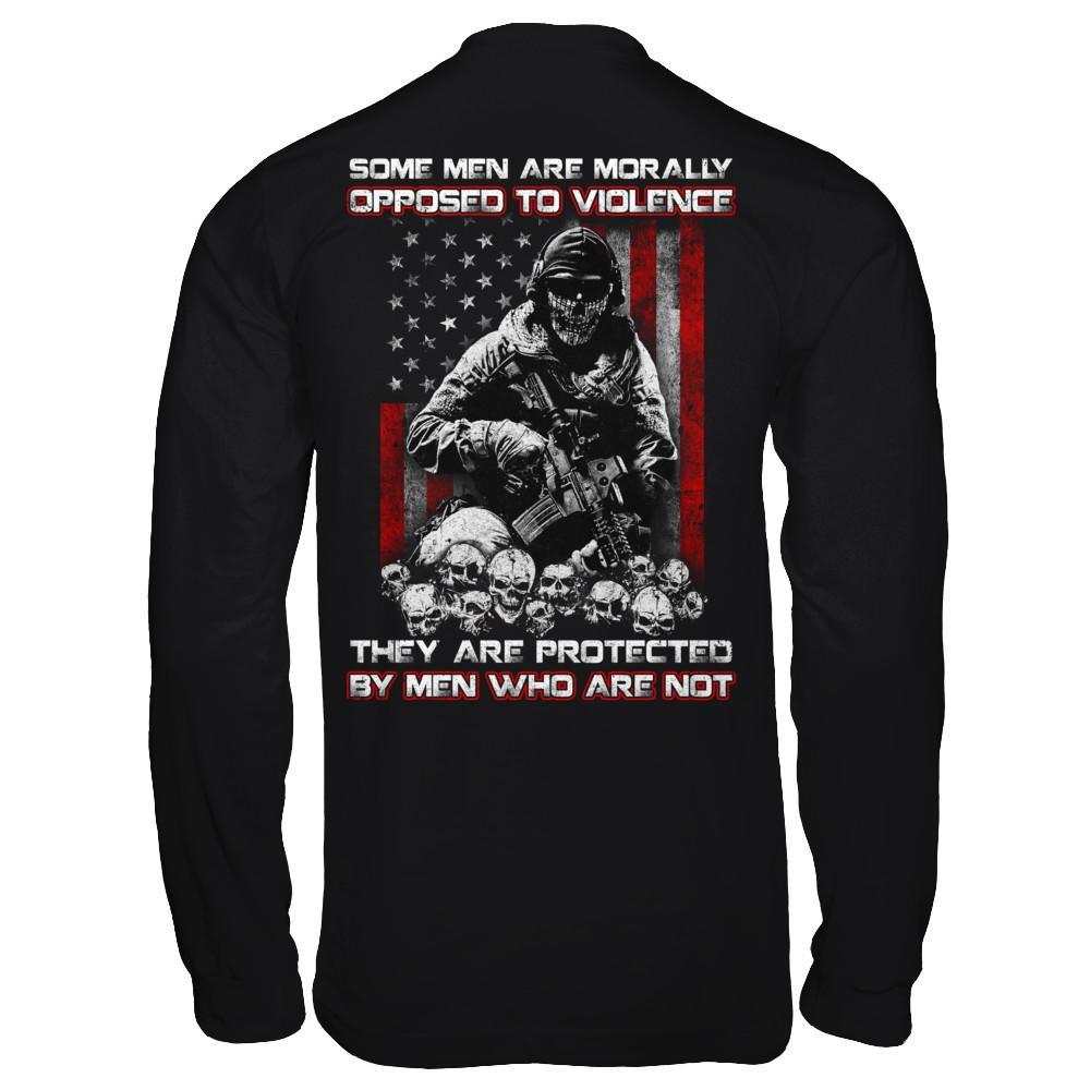 Veteran Men Opposed To Violence They Are Protected By Men Who Are Not T-Shirt & Hoodie | Teecentury.com