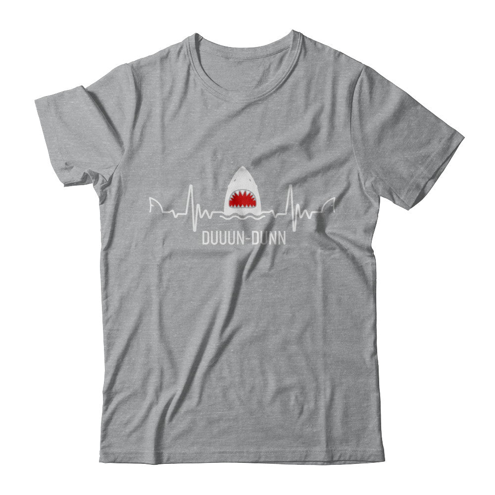Funny Shark Lovers Heartbeat Feat Shark Gift T-Shirt & Hoodie | Teecentury.com
