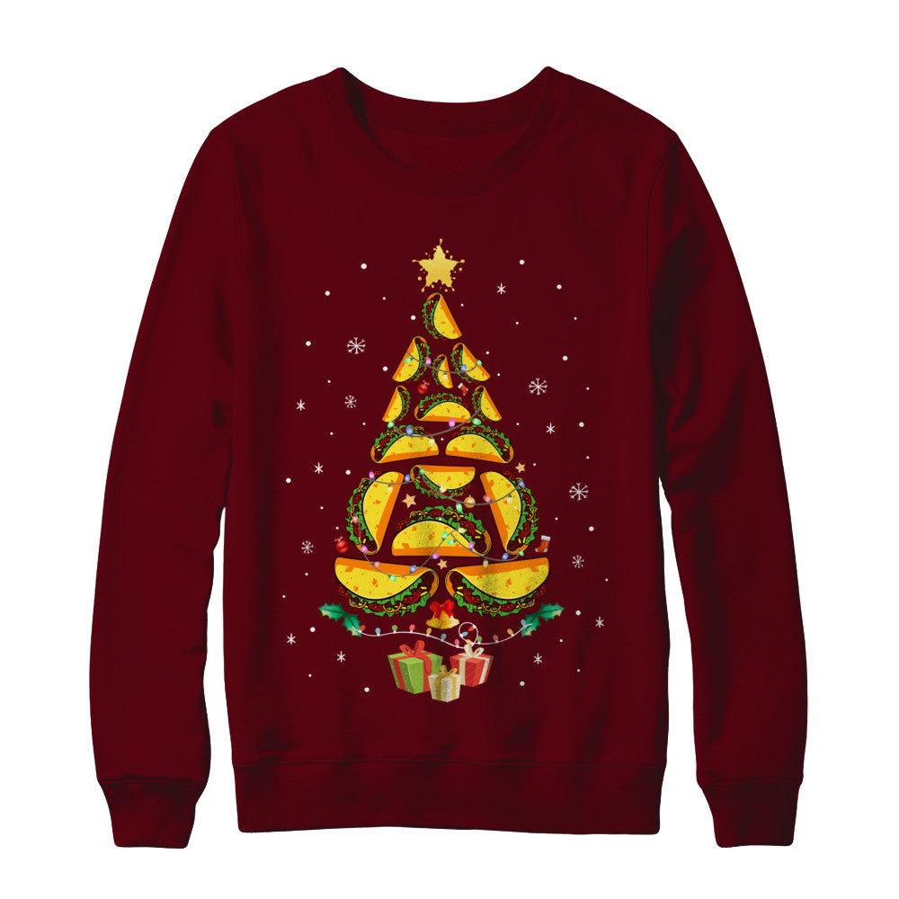 Funny Tacos Christmas Tree Ugly Christmas Sweater T-Shirt & Sweatshirt | Teecentury.com