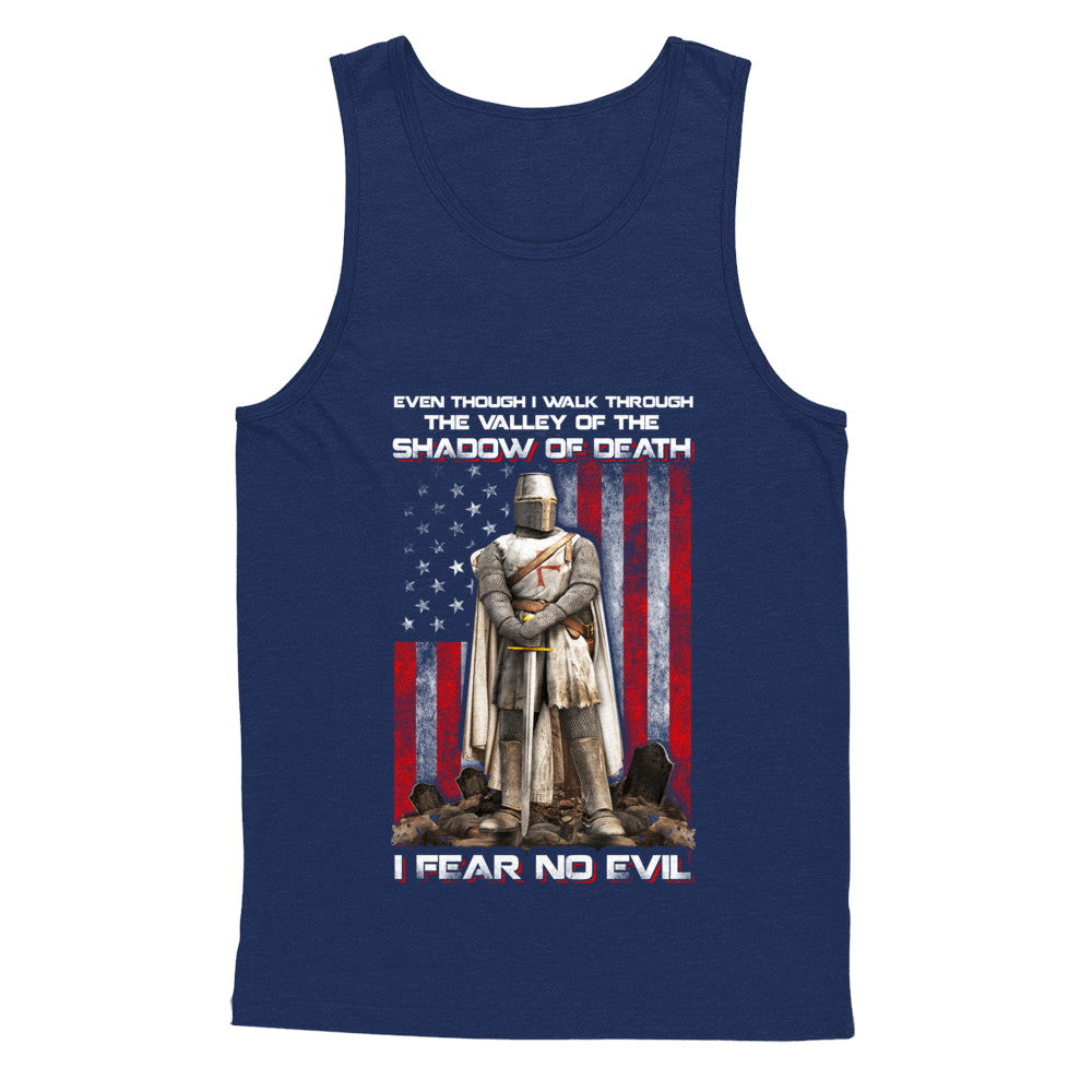 Knight Templar I Walk Through Shadow Of Death I Fear No Evil T-Shirt & Hoodie | Teecentury.com
