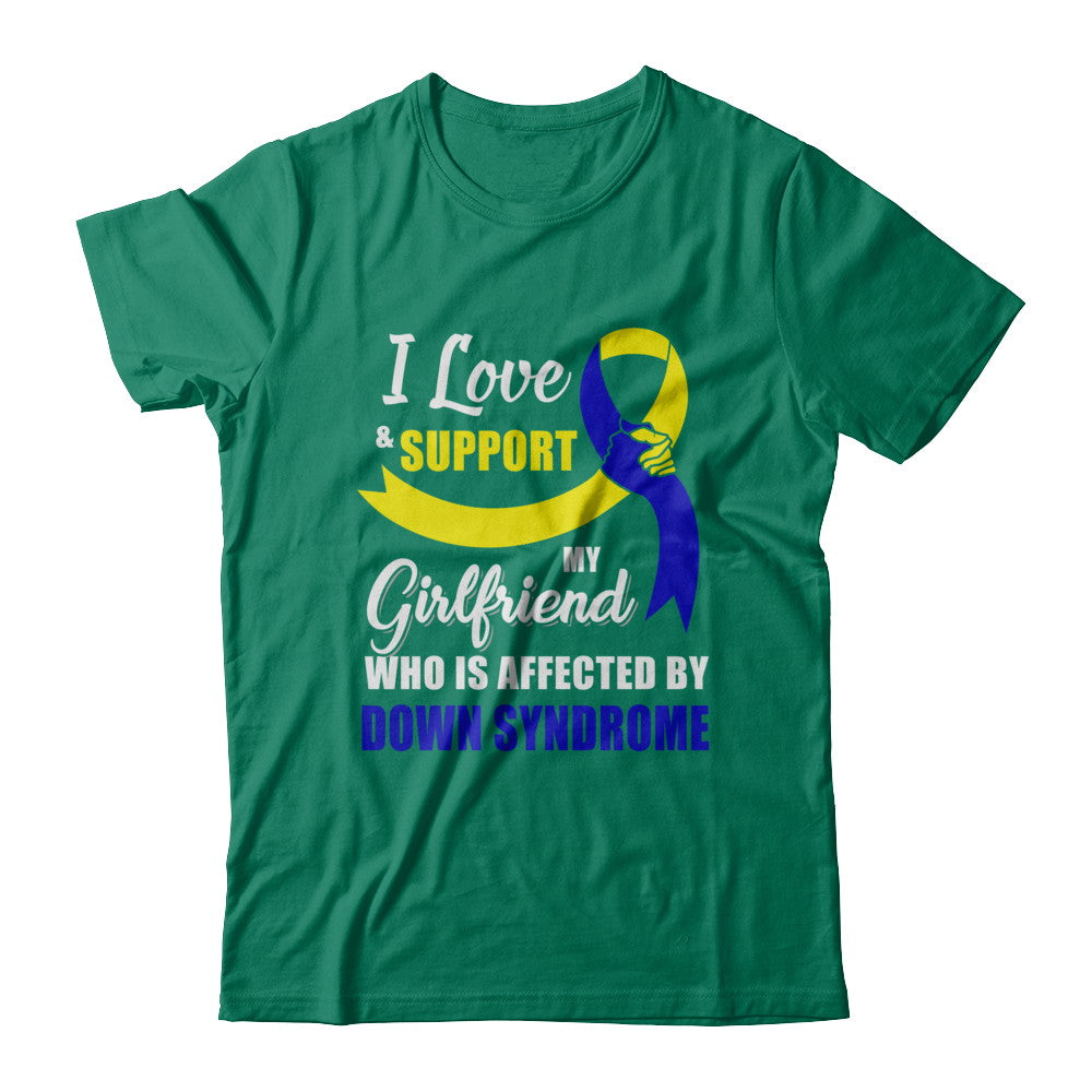 Down Syndrome Awareness Support Yellow Blue Girlfriend Boyfriend T-Shirt & Hoodie | Teecentury.com