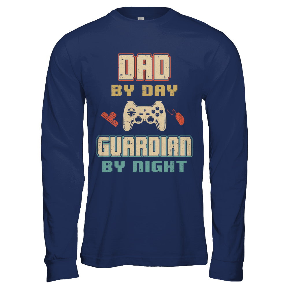 Dad By Day Guardian By Night Gaming T-Shirt & Hoodie | Teecentury.com
