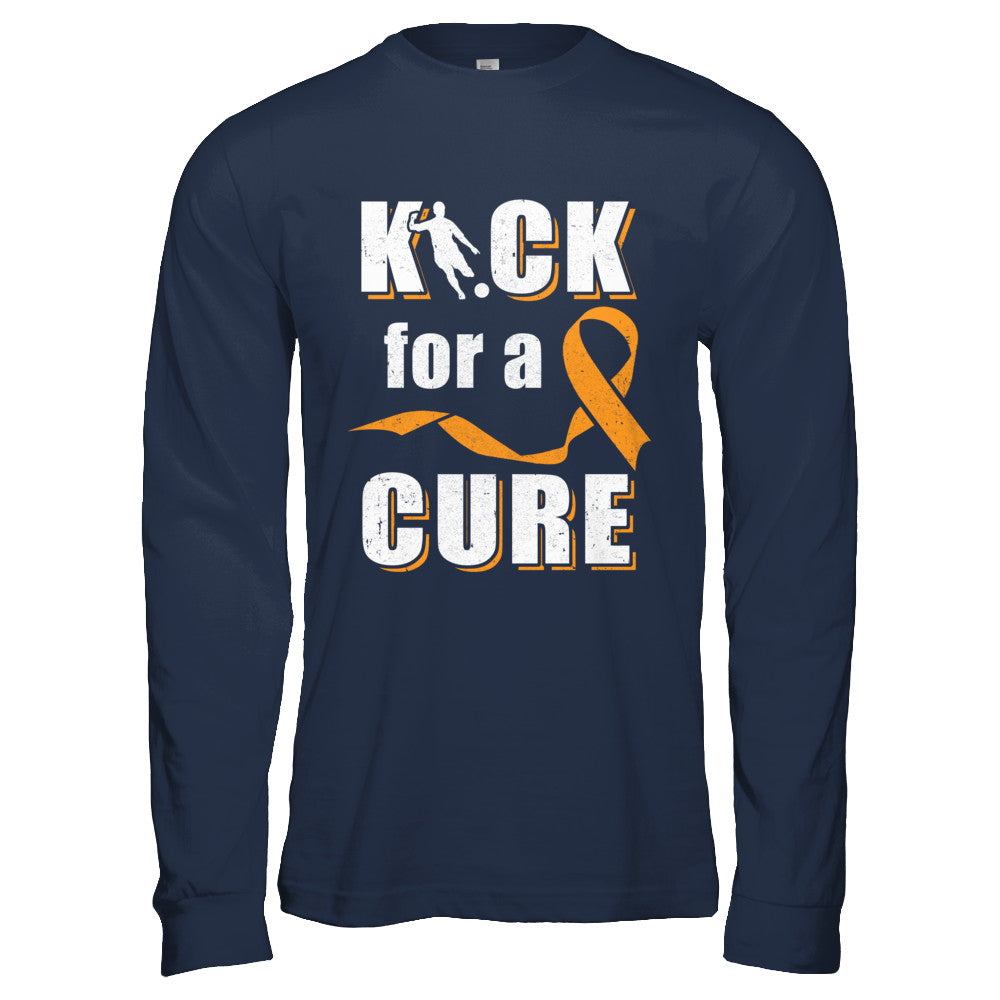Kick For A Cure Soccer Orange Multiple Sclerosis Awareness T-Shirt & Hoodie | Teecentury.com