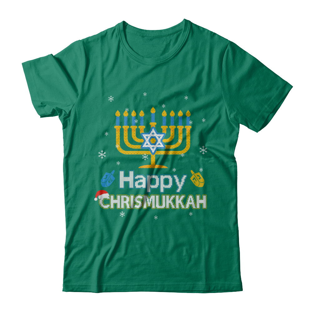 Happy Chrismukkah Ugly Hanukkah Christmas Sweater T-Shirt & Sweatshirt | Teecentury.com