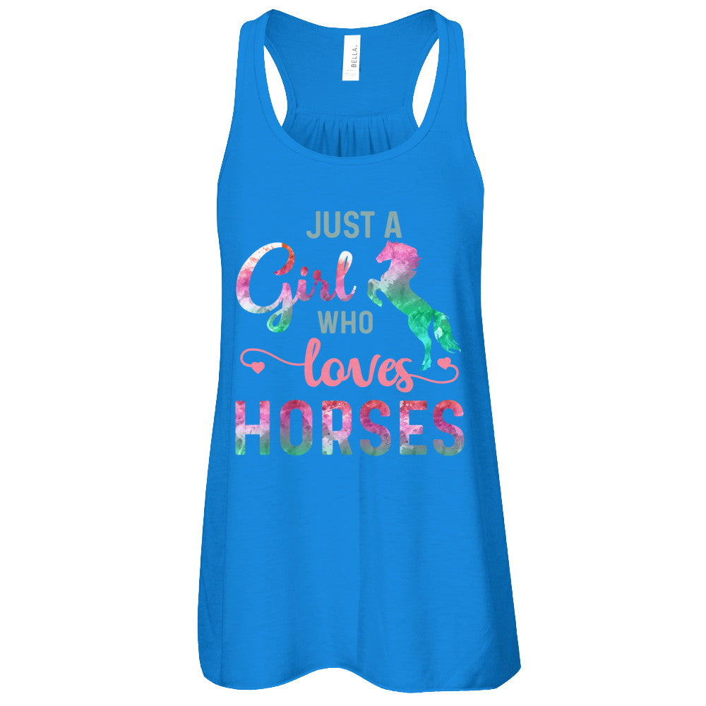 Just A Girl Who Loves Horses Horse Lover T-Shirt & Tank Top | Teecentury.com