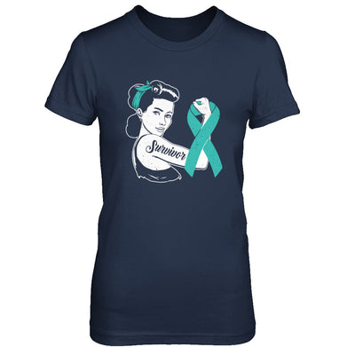 We Can Cure It Ovarian Cancer Teal Awareness Survivor T-Shirt & Hoodie | Teecentury.com