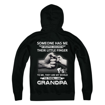 Someone Has Me Wrapped Around Their Little Finger Grandpa T-Shirt & Hoodie | Teecentury.com