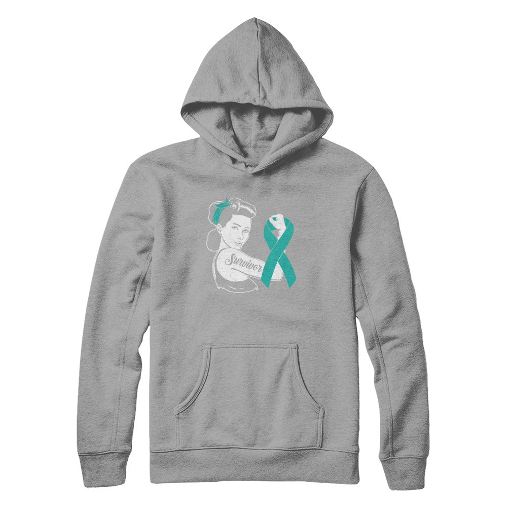 We Can Cure It Ovarian Cancer Teal Awareness Survivor T-Shirt & Hoodie | Teecentury.com
