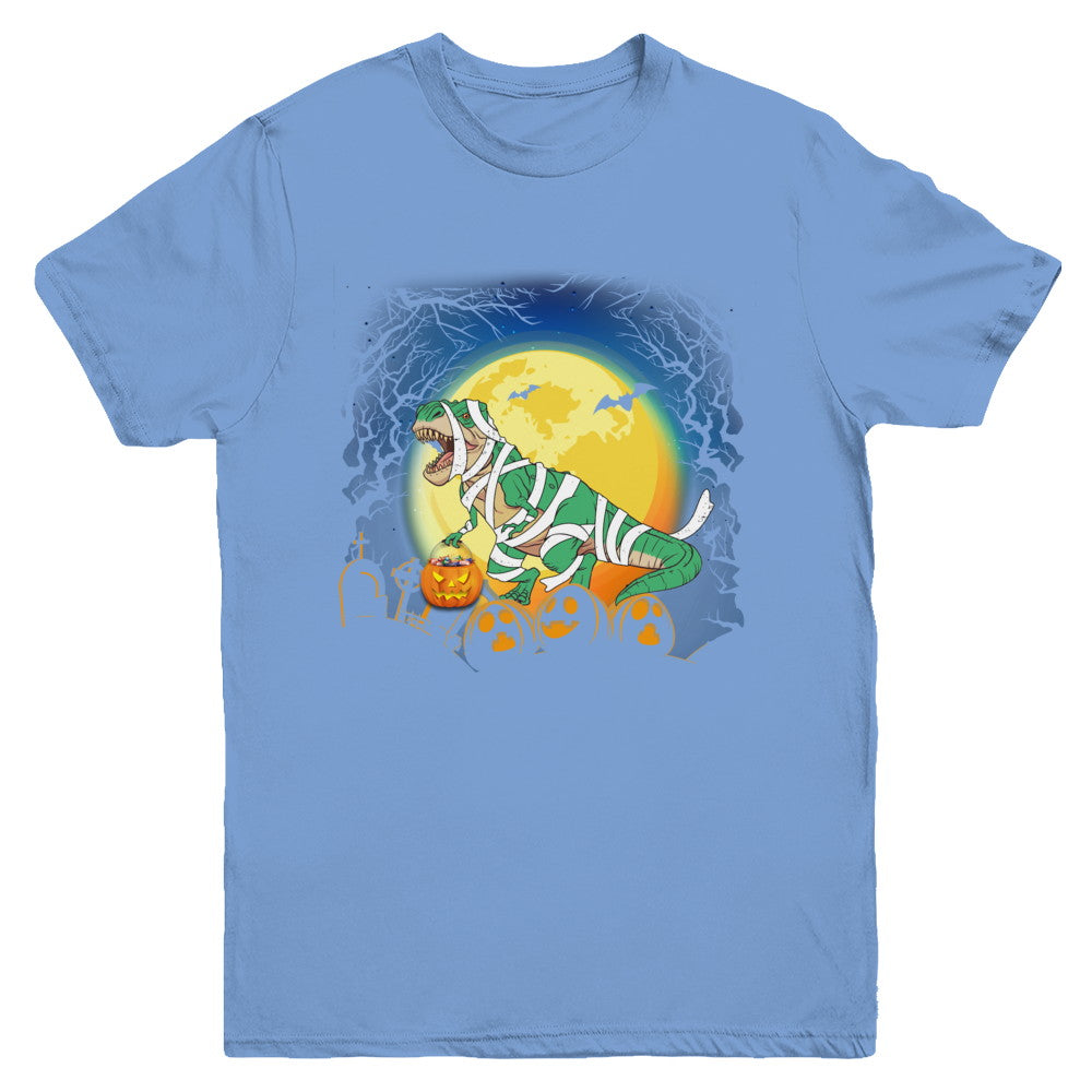 Halloween Pumpkin Dinosaur Gift For Kids Boys Girls Youth Youth Shirt | Teecentury.com