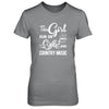 Funny This Girl Runs On Coffee And Country Music T-Shirt & Tank Top | Teecentury.com