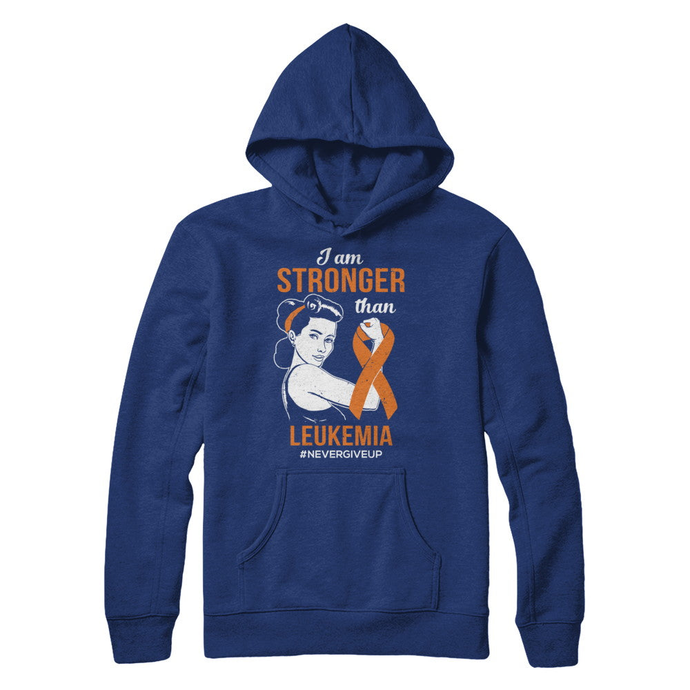 I Am Stronger Than Leukemia Awareness Support T-Shirt & Hoodie | Teecentury.com