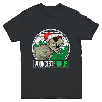 Youngestsaurus Youngest Dinosaur T-Rex Family Christmas Youth Youth Shirt | Teecentury.com