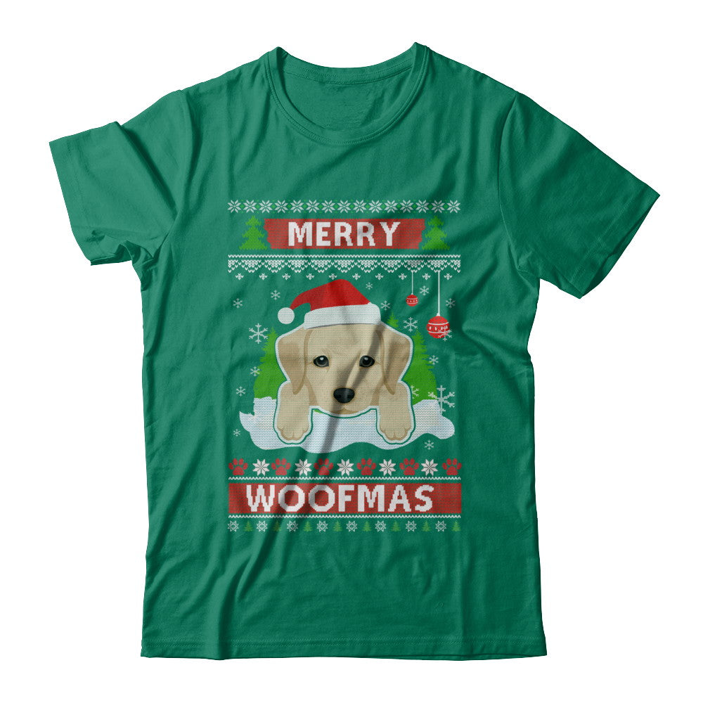 Labrador Merry Woofmas Ugly Christmas Sweater T-Shirt & Sweatshirt | Teecentury.com