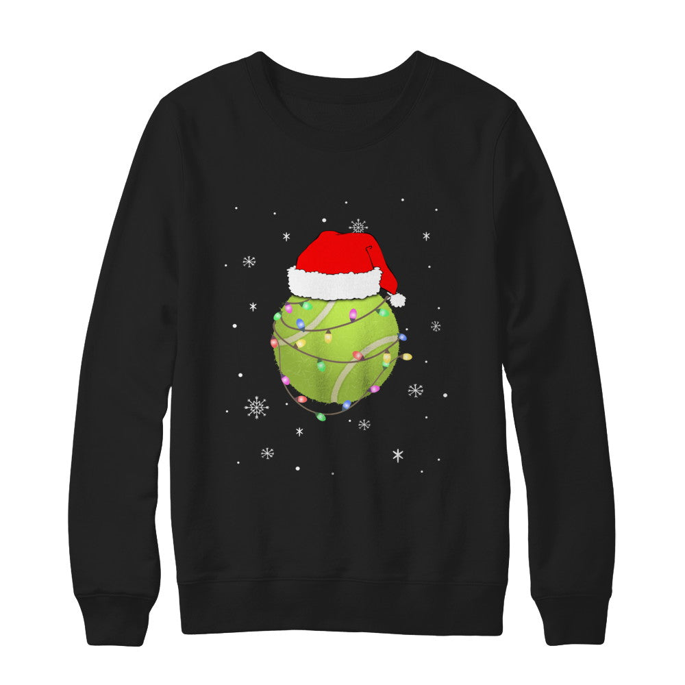 Santa Hat Tennis Christmas Gifts T-Shirt & Sweatshirt | Teecentury.com