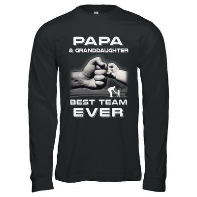 Papa And Granddaughter Best Team Ever Fathers Day T-Shirt & Hoodie | Teecentury.com