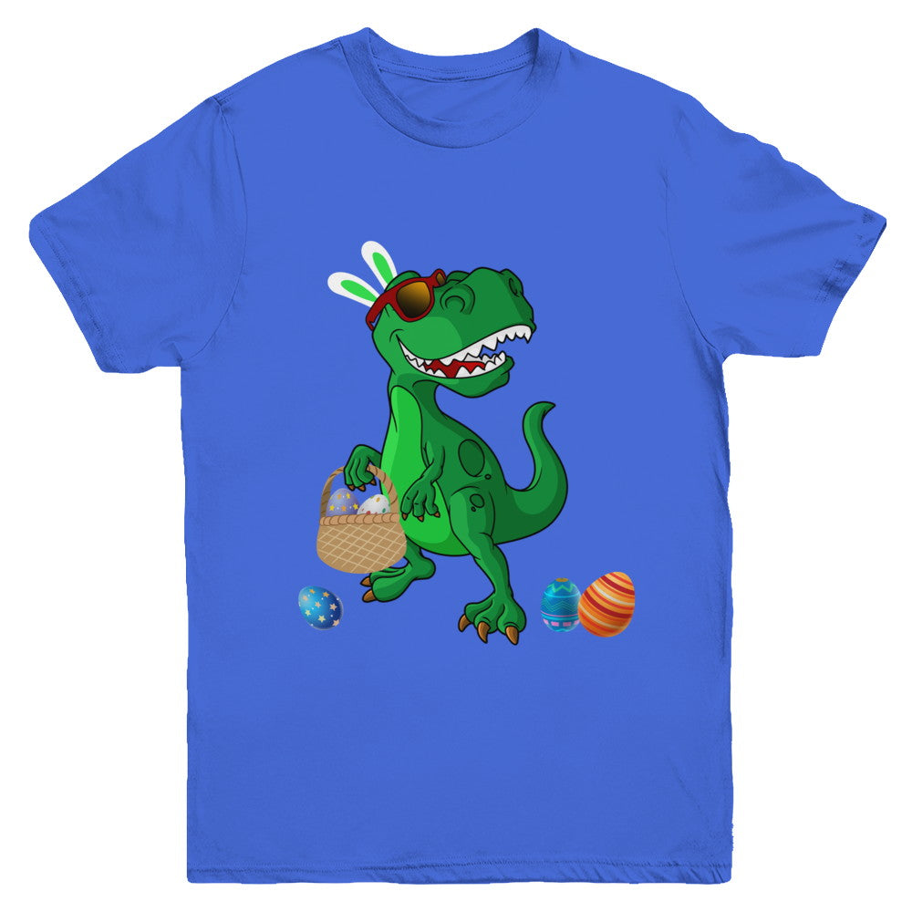 Funny Dabbing Cool Easter Bunny Dinosaur Youth Youth Shirt | Teecentury.com