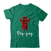 Red Pap Pap Bear Buffalo Plaid Family Christmas Pajamas T-Shirt & Sweatshirt | Teecentury.com
