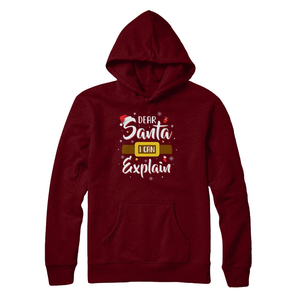 Dear Santa I Can Explain Funny Christmas Gifts T-Shirt & Sweatshirt | Teecentury.com