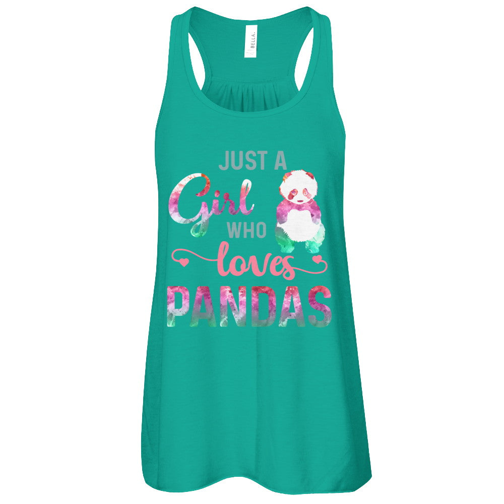 Just A Girl Who Loves Pandas Panda Lover T-Shirt & Tank Top | Teecentury.com