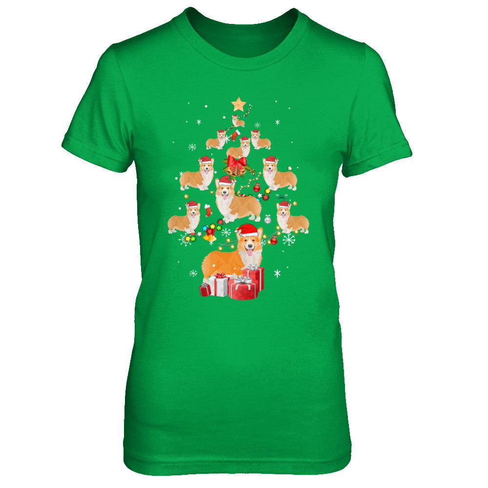 Cute Corgi Christmas Tree Dogs Lover T-Shirt & Sweatshirt | Teecentury.com