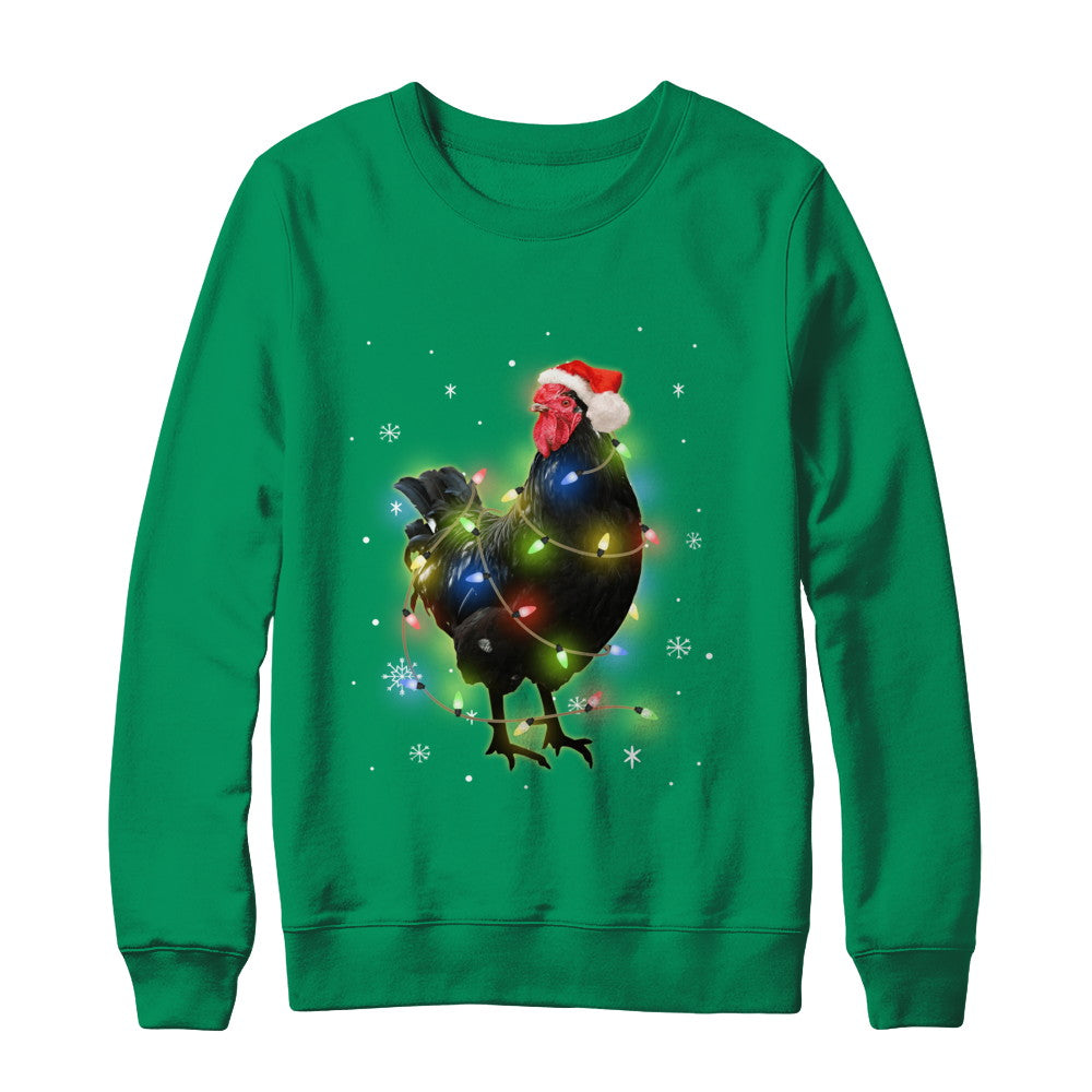 Funny Chickmas Lights Chicken Lights T-Shirt & Sweatshirt | Teecentury.com