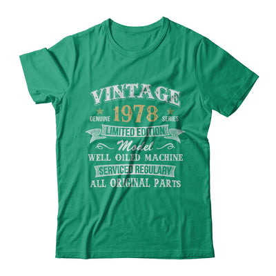 Vintage 44th Birthday Funny 1978 All Original Parts T-Shirt & Hoodie | Teecentury.com