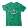 Funny Shark Lovers Heartbeat Feat Shark Gift T-Shirt & Hoodie | Teecentury.com