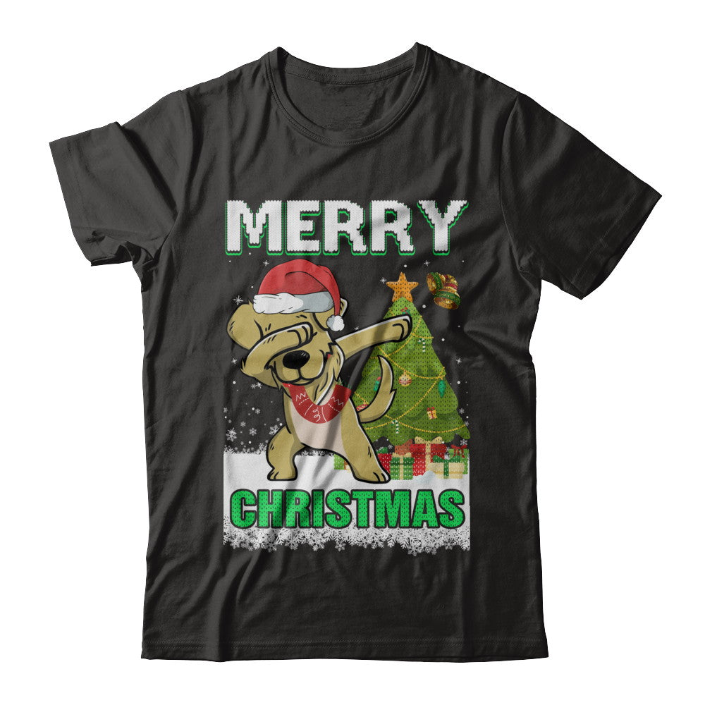 Cute Golden Retriever Claus Merry Christmas Ugly Sweater T-Shirt & Sweatshirt | Teecentury.com