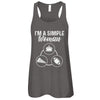 I'm A Simple Woman Coffee Pizza Football T-Shirt & Tank Top | Teecentury.com