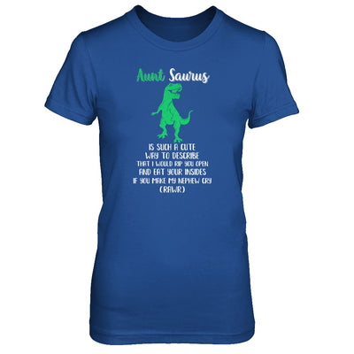 Aunt Saurus Is Such A Cute Way To Describe Aunt Nephew T-Shirt & Tank Top | Teecentury.com