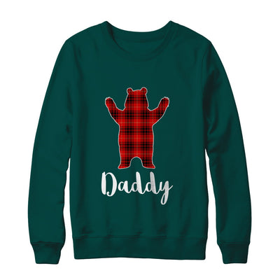Red Daddy Bear Buffalo Plaid Family Christmas Pajamas T-Shirt & Sweatshirt | Teecentury.com