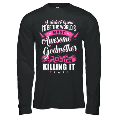 World's Most Awesome Godmother Mothers Day Gift T-Shirt & Hoodie | Teecentury.com