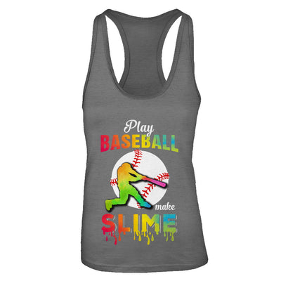 Play Baseball Make Slime Watercolor For Girl Women T-Shirt & Tank Top | Teecentury.com