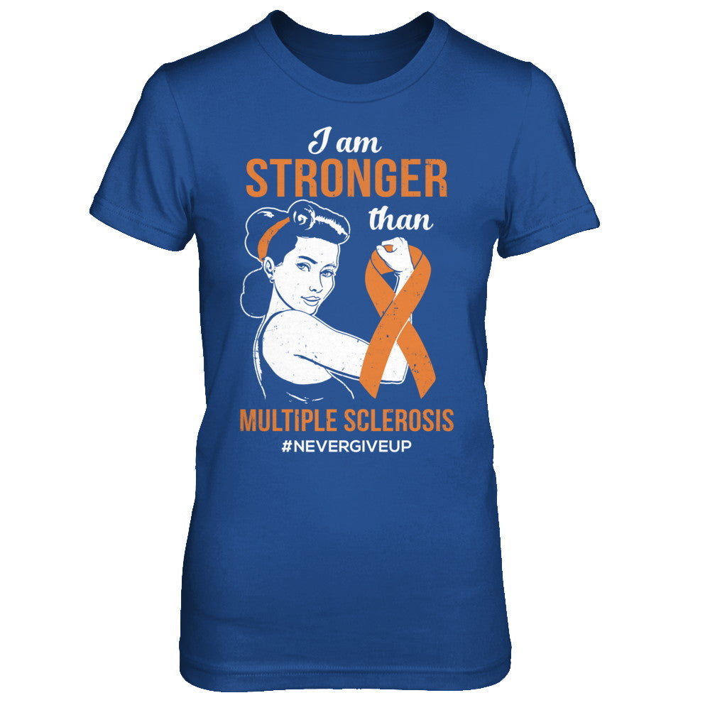 I Am Stronger Than Multiple Sclerosis Awareness Support T-Shirt & Hoodie | Teecentury.com