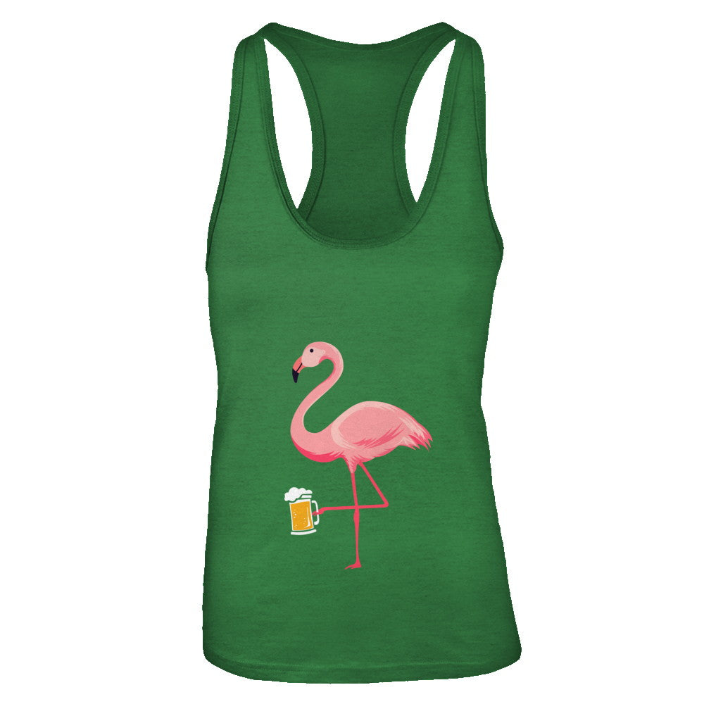 Beer Lover's Pink Flamingo Fun Party Beer T-Shirt & Tank Top | Teecentury.com