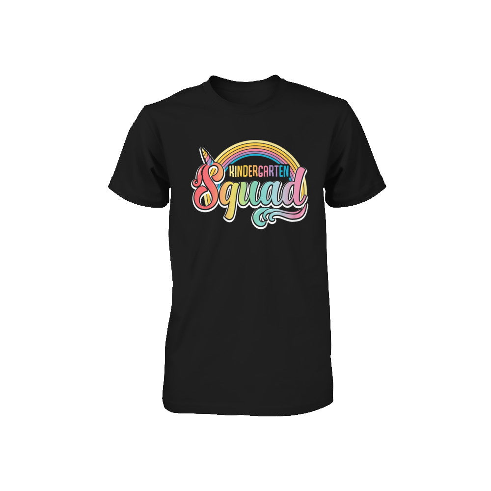 Kindergarten Squad Cute Rainbow Unicorn Back To School Youth Youth Shirt | Teecentury.com